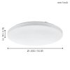 Eglo Frania 97873 mennyezetlámpa, 33,5W LED, 3000K, 3900 lm