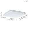 Eglo Frania 97876 mennyezetlámpa, 33,5W LED, 3000K, 3900 lm