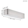 Eglo Sania 4 98426 falilámpa, 12W LED, 3000K, 1400 lm