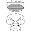 Eglo AREITIO 98639 beépíthető lámpa, állítható, 3x5W GU10 LED, 2700K, 3x400 lm