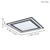 Eglo SAVATARILA 99039 mennyezeti LED panel, 36W, 4000K, 4600 lm