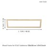 Eglo Salobrena-F 99424 LED panel fa keret, 124x34x1,8 cm