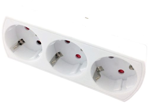 Entac EPAG-3EE elosztó 3 db földelt dugaljjal, 3500W