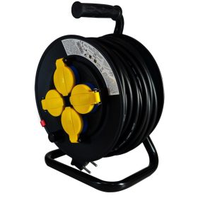   Entac ESCR44G4-25 kábeldobos hosszabbító, 4 foglalat, 25m, IP44