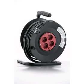 Entac ESCRG4-50 kábeldobos hosszabbító, 4 foglalat, 50m