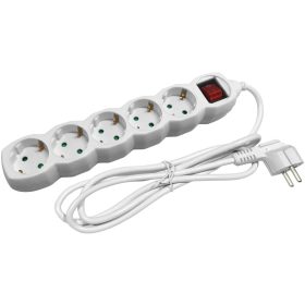   Entac ESE1.5G5-5-SW, 5-ös elosztó 5m-es kábellel, kapcsolóval