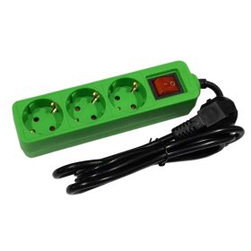   Entac ESEG3-1.5-SW-G, 3-as elosztó 1,5m-es kábellel, kapcsolóval