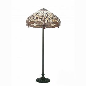 Filamentled Dragonfly W Tiffany állólámpa, 2x60W E27