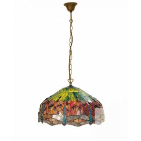Filamentled Dragonfly Tiffany függeszték, 1x60W E27