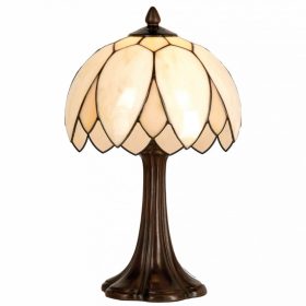 Filamentled Whitby Tiffany asztali lámpa, 1x60W E14