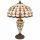 Filamentled Etal Tiffany asztali lámpa, 2x60W E27
