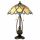 Filamentled Newbattle Tiffany asztali lámpa, 2x60W E27