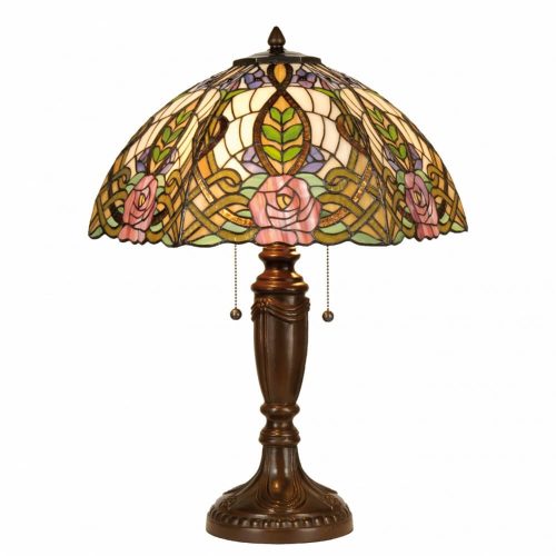 Filamentled Rose 5370 Tiffany asztali lámpa, 2x60W E27