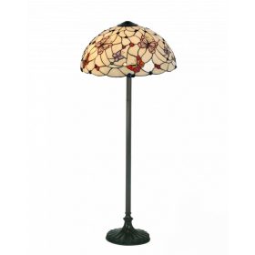 Filamentled Leeds Tiffany állólámpa, 2x60W E27
