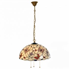 Filamentled Leeds Tiffany függeszték 3, 3x60W E27