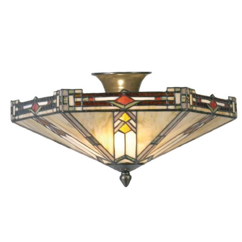 Filamentled Salen 5420 Tiffany mennyezeti lámpa, 2x40W E14