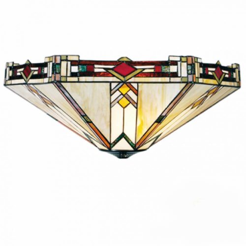 Filamentled Salen Tiffany mennyezeti lámpa, 2x60W E27