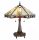 Filamentled Salen Tiffany asztali lámpa, 2x60W E27