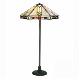Filamentled Salen Tiffany állólámpa, 2x60W E27