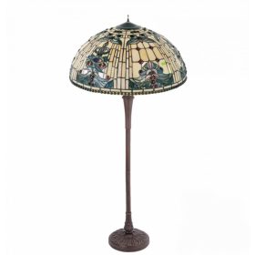 Filamentled Reepham Tiffany állólámpa, 3x60W E27