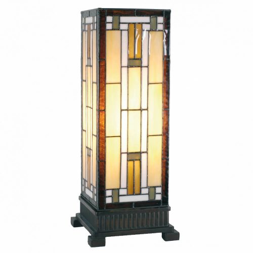 Filamentled Harlech L S Tiffany asztali lámpa, 1x60W E27