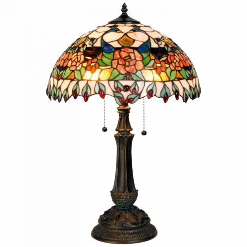 Filamentled Alton Tiffany asztali lámpa, 2x60W E27