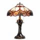 Filamentled Fintry Tiffany asztali lámpa, 2x60W E27