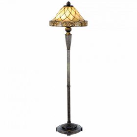 Filamentled Colchester Tiffany állólámpa, 2x60W E27