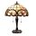 Filamentled Lapley Tiffany asztali lámpa, 2x60W E27
