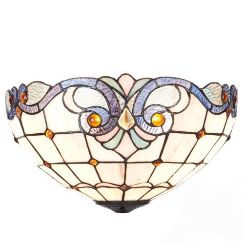Filamentled Longstock Tiffany mennyezeti lámpa, 2x60W E27