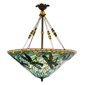 Filamentled Dragonfly Tiffany függeszték, 3x60W E27