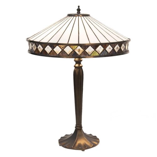Filamentled Matlock L Tiffany asztali lámpa, 2x60W E27