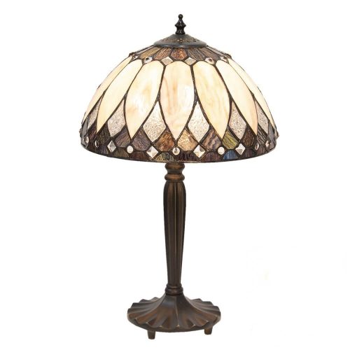 Filamentled Preston M Tiffany asztali lámpa, 1x60W E27