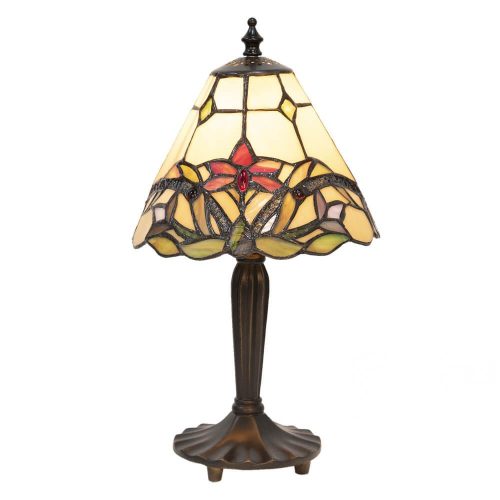Filamentled Adber Tiffany asztali lámpa, 1x40W E14