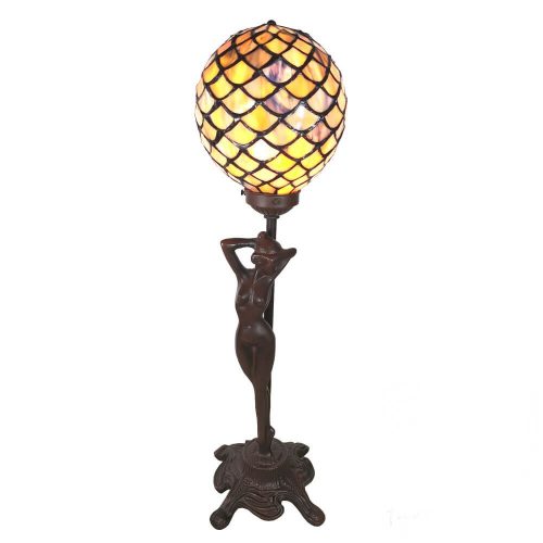 Filamentled Madeley Ball tiffany asztali lámpa, 1x25W E14