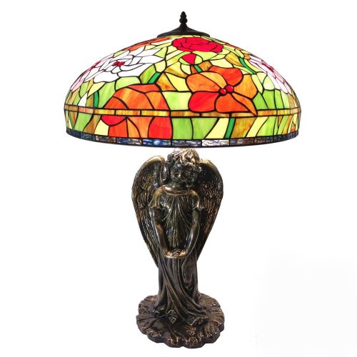 Filamentled Angel Tiffany asztali lámpa, 3x60W E27