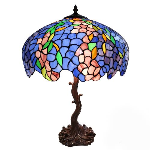 Filamentled Catlowdy Tiffany asztali lámpa, 2x60W E27