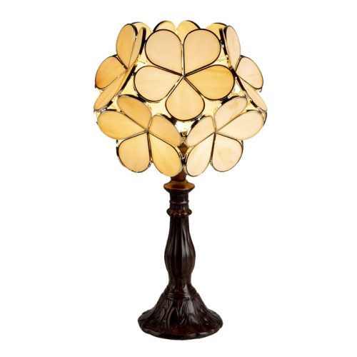Filamentled Flax Tiffany Xellow asztali lámpa, 1x25W E14