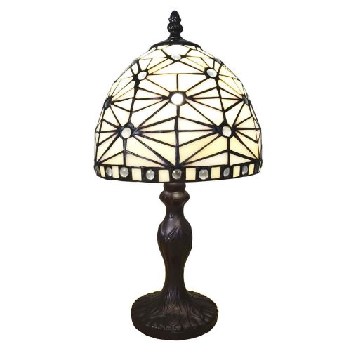 Filamentled Snow Tiffany asztali lámpa, 1x25W E14