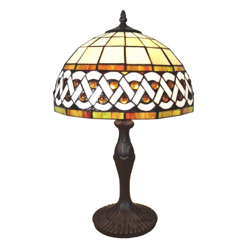Filamentled Ettrick Tiffany asztali lámpa, 1x40W E27