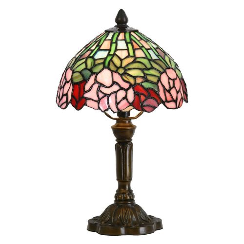 Filamentled Peony Tiffany asztali lámpa, 1x25W E14