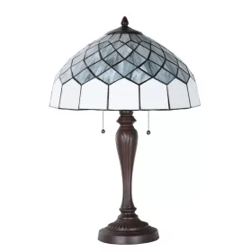 Filamentled Grey Tiffany asztali lámpa, 2xE27