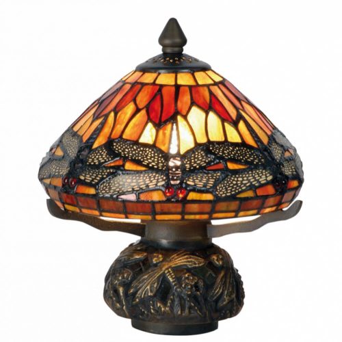 Filamentled Dragonfly 9295 Tiffany asztali lámpa, 1x40W E14