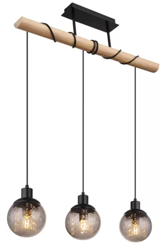 Globo RICHARD 15657-3H függeszték kristály dekorral, 3x25W E27