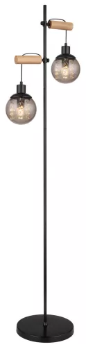 Globo RICHARD 15657S állólámpa kristály dekorral, 2x25W E27
