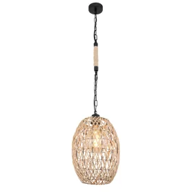 Globo HALIA 15670H függeszték kenderkötéllel, 1x60W E27