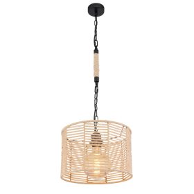 Globo HALIA 15672H függeszték kenderkötéllel, 1x60W E27