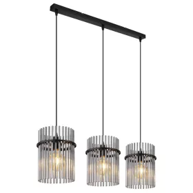   Globo GORLEY 15698-3H függeszték füstszínű üvegrudakkal, 3x60W E27