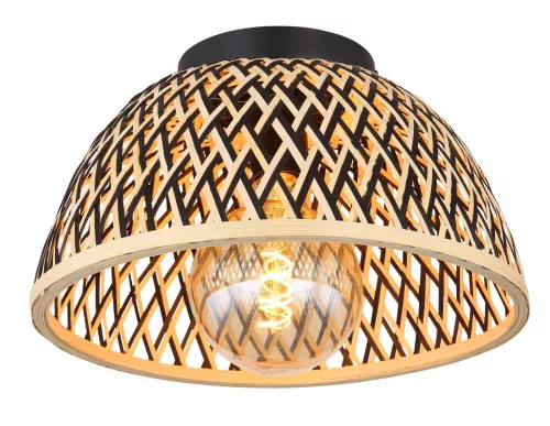 Globo COLLY 15767D bambusz mennyezeti lámpa, 1x15W E27 LED