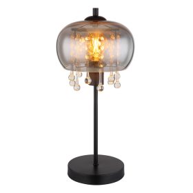   Globo CORRY 15839T asztali lámpa üvegkristállyal, 1x9W E27 LED